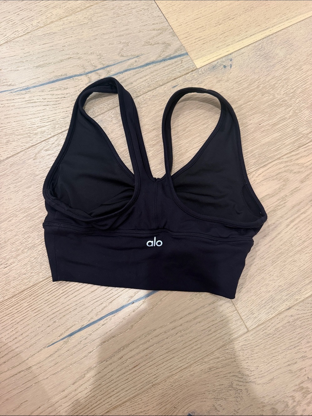 ALO Yoga Black Racerback Sports Bra